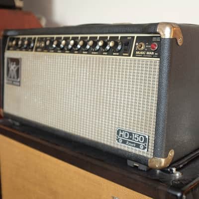 Music Man HD-150 Reverb 2-Channel 150-Watt Guitar Amp Head 1980 - 1984 - Black image 1