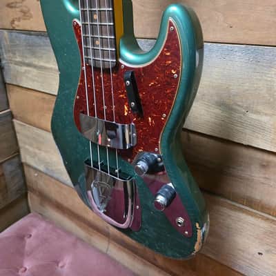 2023 Fender Custom Shop Jazz Bass B2 '62 RELIC (Pre-Owned) - Aged Sherwood Green w/ Hard Case image 5
