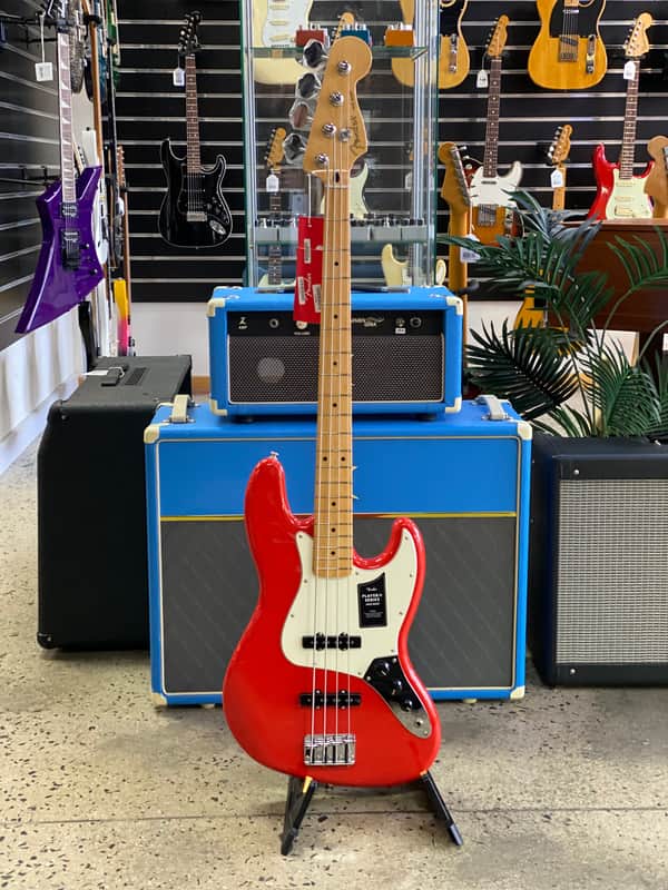Fender Player II Jazz Bass Maple Fingerboard | Coral Red image 1
