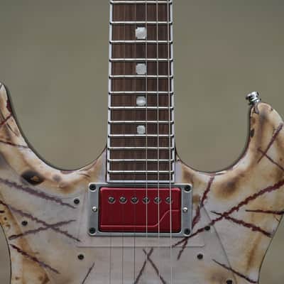 ESP E-II RZK-I Burnt Left Handed Signature - Distressed &amp; Burnt - Lefty(2) image 5