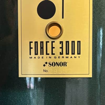 Sonor Force 3000 10”x9” mounted tom 1990-1996 - Metallic Green image 4