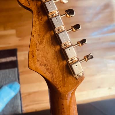 Mint Fender Custom Shop Artisan Pale Moon Ebony Strat Roasted AAA Birdseye Neck Ebony Board image 11