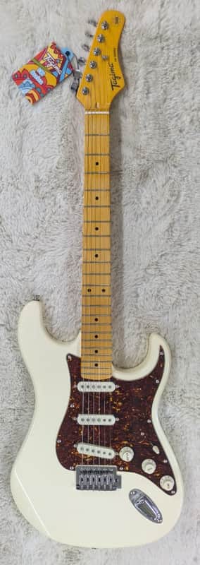 Tagima Model TG530-OWH Double Cutaway Electric Guitar in Olympic White Finish image 1