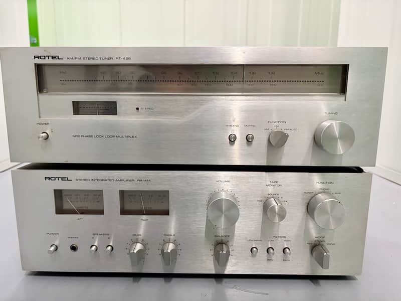 ROTEL RA-414 + ROTEL RT-426 (Vintage Hi-Fi Set) image 1