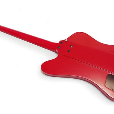 BURNY TB-70 Thunderbird Active Bass Japan circa 1987 in Fire Red with FGI Pickups image 18