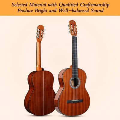 WINZZ AC309 36-Inch Sapele General Grade Classical Guitar image 3