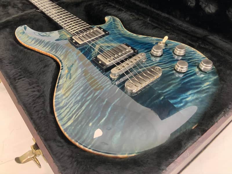 Dean Hardtail Made In USA Flame Top Denim Blue | Reverb