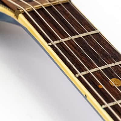 1980s Cort Flying V Electric Guitar – Blue Fade – Made in Korea image 14