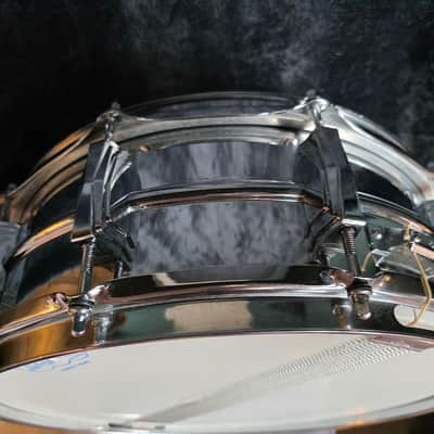 Ludwig No. 400 Supraphonic 5x14" 10-Lug Aluminum Snare Drum with Keystone Badge 1963 - 1969 - Chrome-Plated image 2