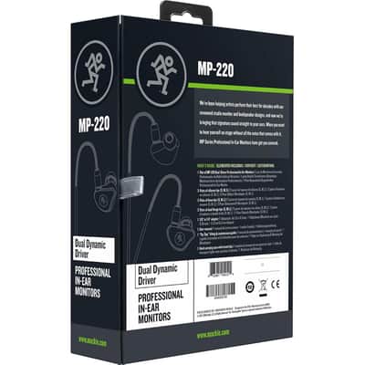 Mackie MP-220 In-Ear Monitors, Dual Dynamic Drivers image 6