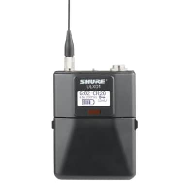 Shure ULXD1=-X52 Digital Wireless Bodypack Transmitter with Miniature 4-Pin Connector image 1