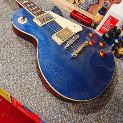Epiphone Limited Edition Les Paul Standard 2001 - Blue Sparkle image 4