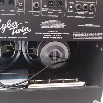 Fender Cyber Twin Combo Amp with Cover and 4-Button Footswitch Guitar Combo Amp image 11