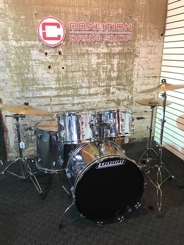 Ludwig Chrome Over Wood 1980s Chrome image 1