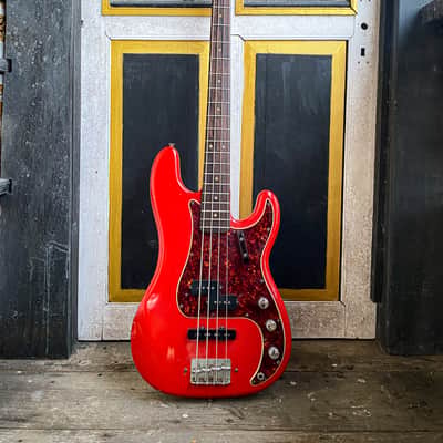 1969 Fender Precision Bass PJ Specs Fiesta Red Refin w/ OHSC Cheney England image 1