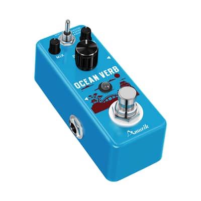 AMUZIK LEF-3800 Digital Reverb Pedal Ocean Verb Effect Pedals For Electric Guitar Bass Wide Adjustable Range 3 Modes True Bypass image 2