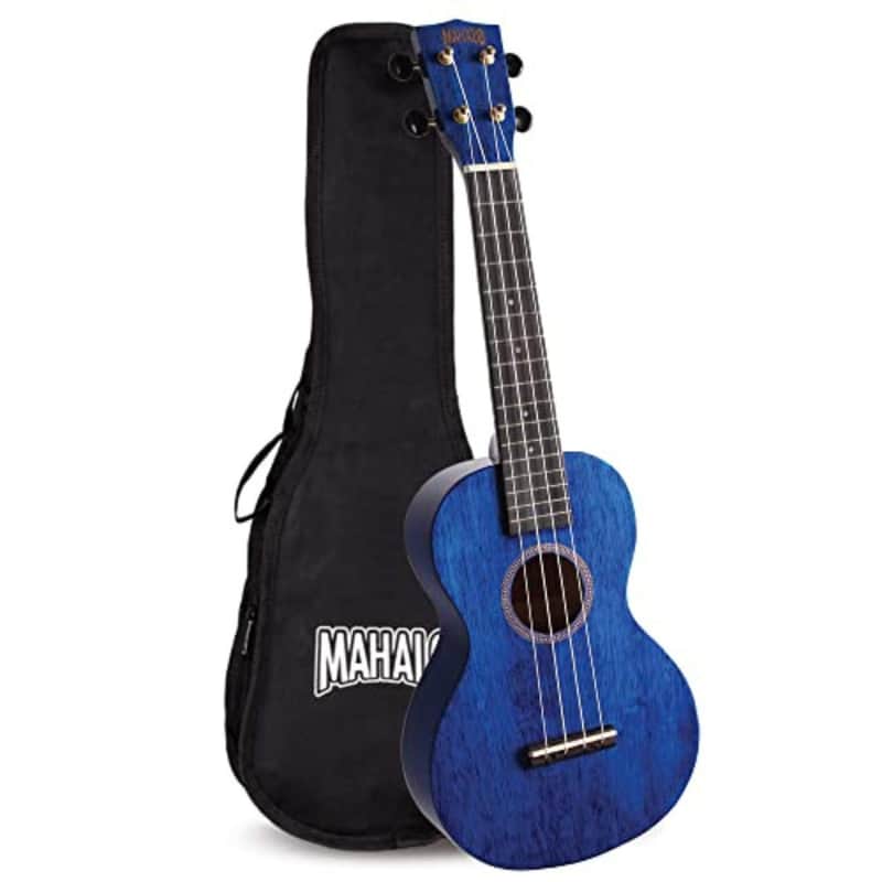 Mahalo Hano Series MH2 Concert Ukulele Transparent Blue image 1