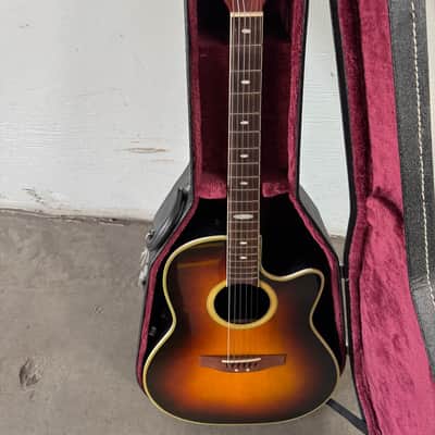 Vintage Ovation Applause AE-38 w hard case 1976 Sunburst image 10