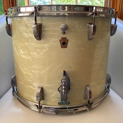 WFL/Ludwig 12 x 15 Parade Drum 1953-58 - White Marine Pearl image 1