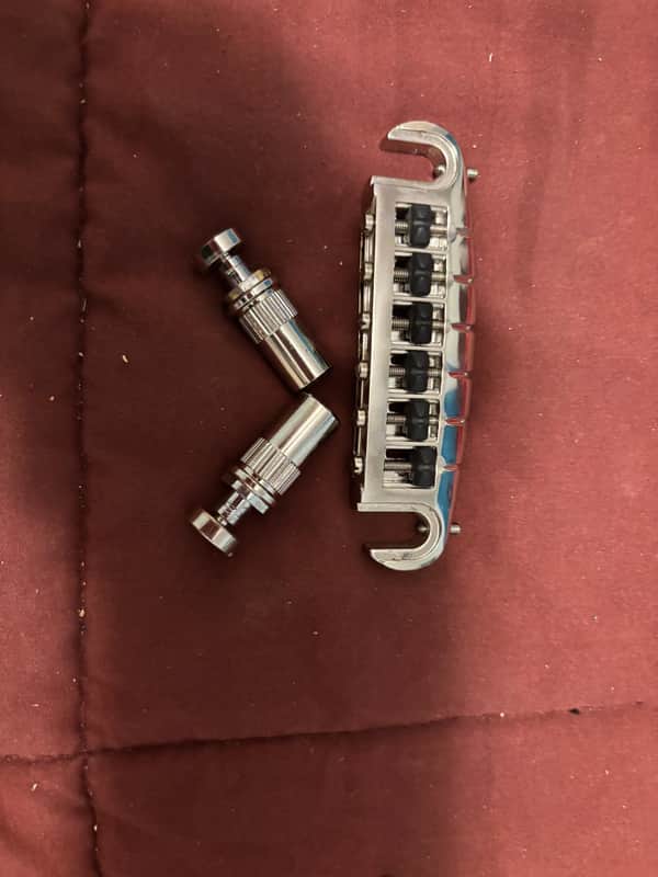Graph Tech ResoMax Wrap Guitar Bridge - Chrome image 1