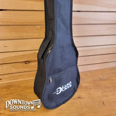 Lune High Tide Concert Koa Ukulele with Preamp & Luna Ukes Gig Bag image 9