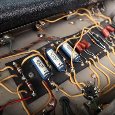 1964 Vintage Fender Princeton 6G2 Tuxedo Tube Combo Amp image 12