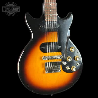 Vintage 1961 Gibson Melody Maker D Sunburst w/non-original chipboard case TSU25064 image 4