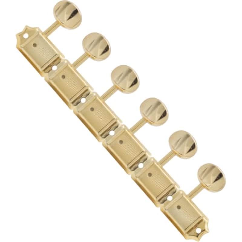 Tuners - Fender®, Vintage Stratocaster / Telecaster, 6 in line, gold image 1