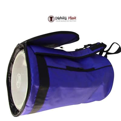 ZAZA - Professional Colorful Doumbek/Darbuka ClassicSize - Bag Carry Case - Premium Nylon Fabric Gig-bag - Blue image 16