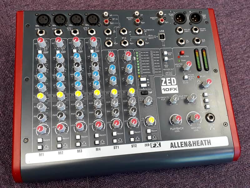 Allen & Heath ZED-10FX USB Compact Stereo Mixer image 1