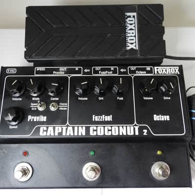Foxrox Captain Coconut 2 Octave Fuzz Vibe Pedal w/Expression/Adapter/Manual image 1