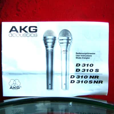 Vintage 1970's AKG D310 dynamic cardioid microphone Low Z w accessories # 1 D190E D1000E D330BT image 3