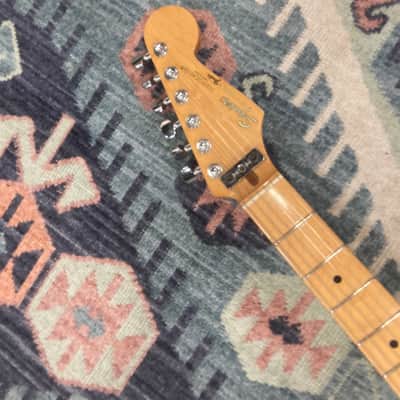 Vintage Squier Stratocaster E7 1987 Guitar w/ system 1 tremolo unit image 7
