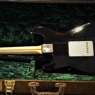 Maybach Stradovari S61 - Black White Guard Aged - | Boutique Reissue Stratocaster Guitar Swamp Ash Body Amber Pickups | CoA OHSC image 11