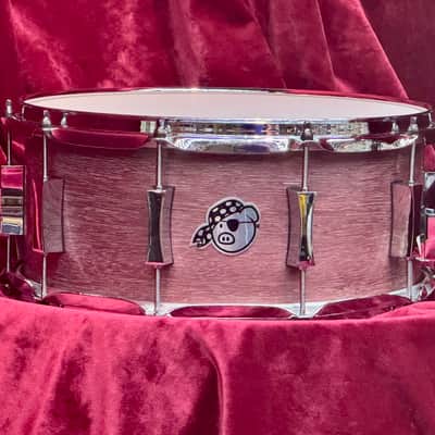 PORK PIE PERCUSSION  6.5" X 14" MAPLE SNARE DRUM IN "LILAC WINE" FINISH (PURPLE HEART) image 5