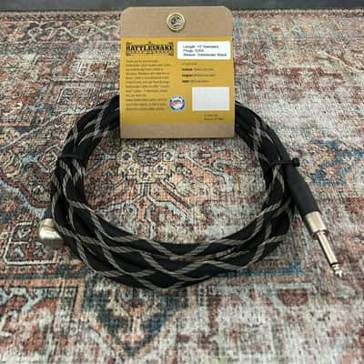 Rattlesnake Cable Company 10' Standard Instrument Cable S/RA - Sidewinder Black Weave image 2