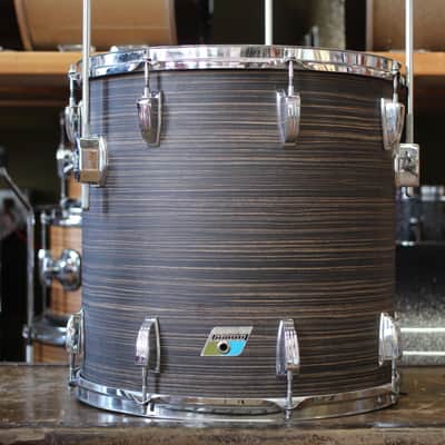 1970's Ludwig Pro Beat in "Ebony Oyster" 14"x24" 16"x16" 9"x13" image 6