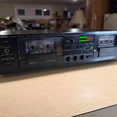 Yamaha KX-W302U Natural Sound Dual Cassette Deck Dolby B/C High Speed Dub Tested image 2