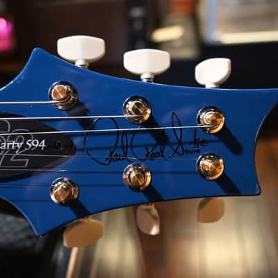 PRS Wood Library S2 McCarty 594 Thinline 85/15s and Ebony Board - Space Blue #5487 image 4