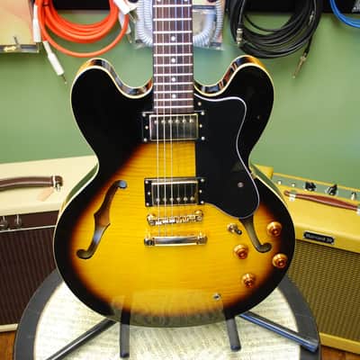 Epiphone Dot Deluxe Vintage Sunburst image 6