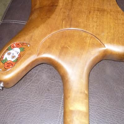 custom unique stock, Firebird R slab guitar,"Skulls&Roses",,handpainted+carved,collector item trades image 11