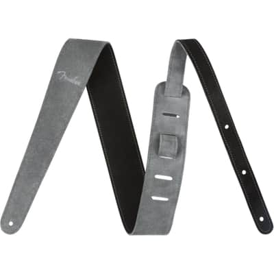 Fender 2" Reversible Suede Strap Black/Gray - Strap for Guitars image 6