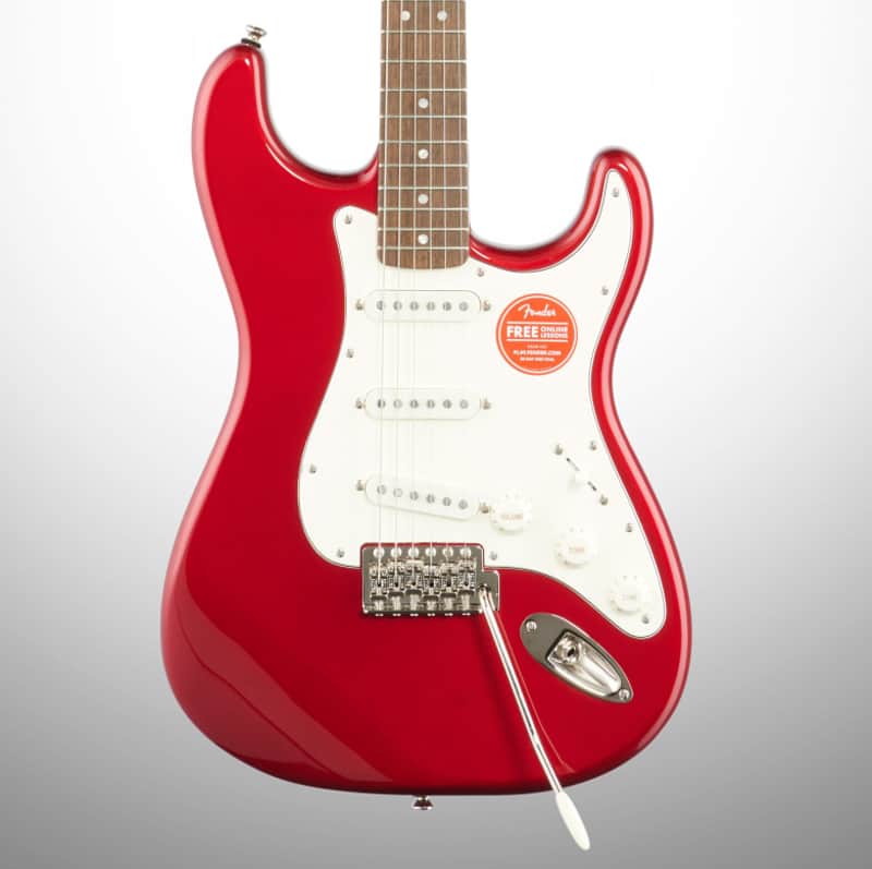 Squier Classic Vibe '60s Stratocaster Electric Guitar, with Laurel Fingerboard, Candy Apple Red image 1