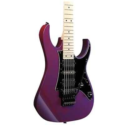 Ibanez Genesis Collection RG550-PN 6-String Solid Body Electric Guitar with Maple Fretboard, Right-Handed, Purple Neon image 4