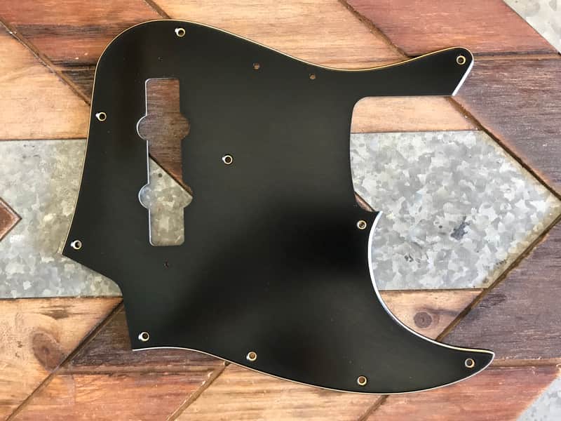 Real Life Relics Fender® Aged Black 75 Jazz J Bass® Pickguard 3 Ply (Fender® SKU 0055252049)   [PGU5] image 1