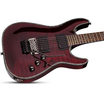 SCHECTER C-1 Hellraiser FR Electric Guitar Black Cherry Finish image 3