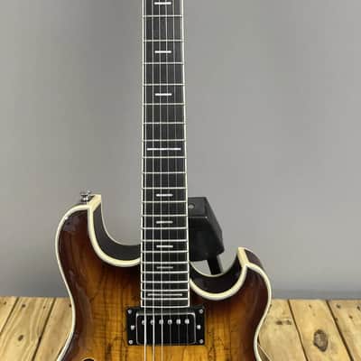 Zuwei Semi hollow Tobacco Burst Guitar image 3