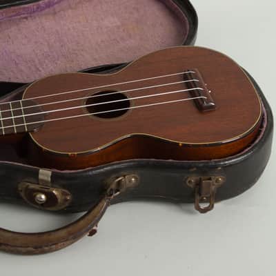 C. F. Martin  Style 1 Soprano Ukulele (1950s), black hard shell case. image 12