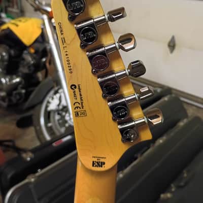 ESP - LTD MH-100QMNT **W/HSC (Polyfoam) 2014 - Amber Sunburst image 12