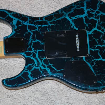 Vintage 1980s Super Strat - Crackle Finish - No Tariffs image 8